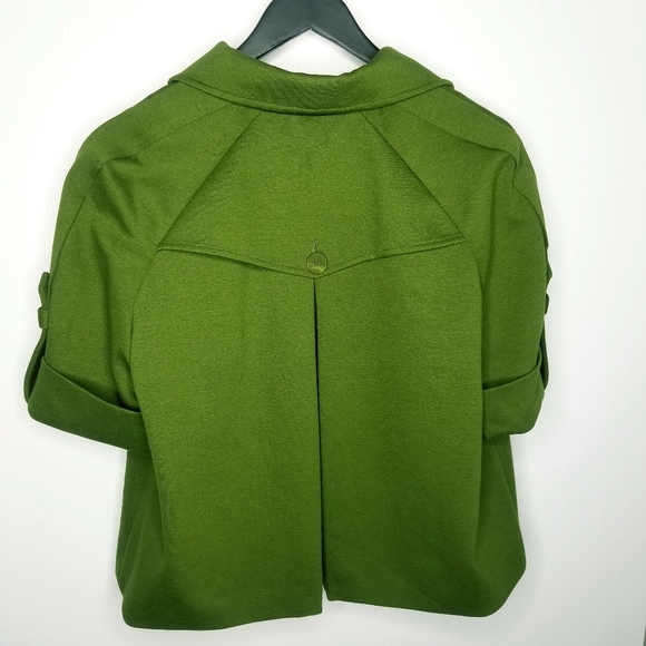 Ann Taylor Loft Green Cropped Jacket, SZ 14, NWT - Picture 2 of 7